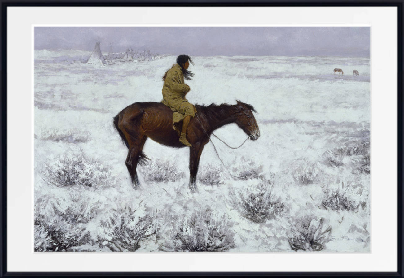 Frederic Remington, Old Masters Fine Art Print : The Herd Boy