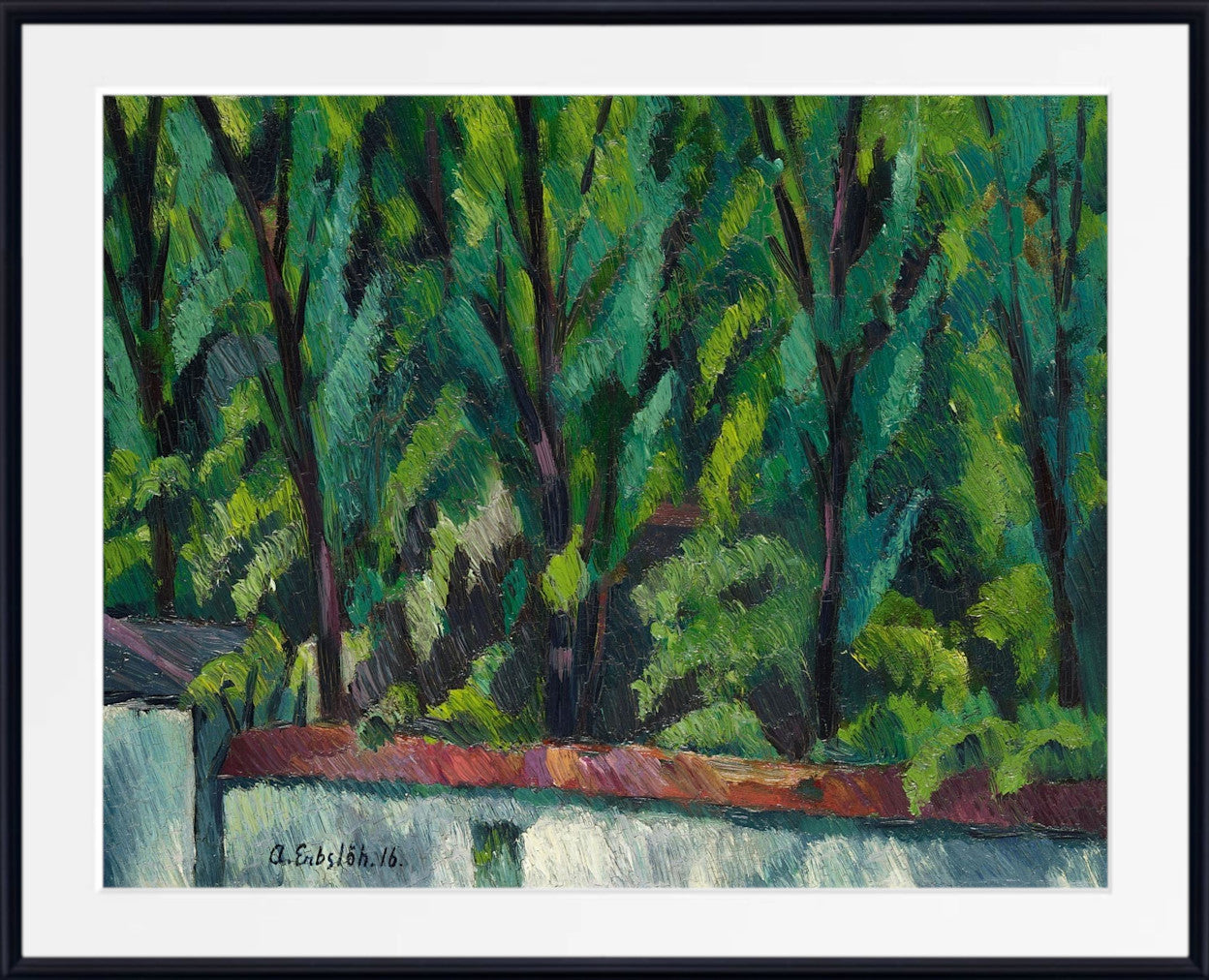 Garden Wall (Rosipal Park) by Adolf Erbslöh