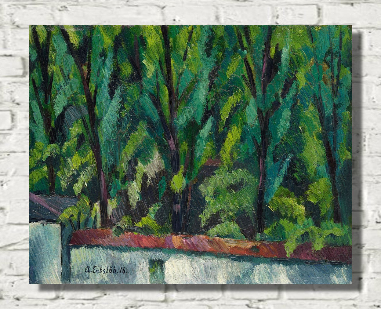 Garden Wall (Rosipal Park) by Adolf Erbslöh