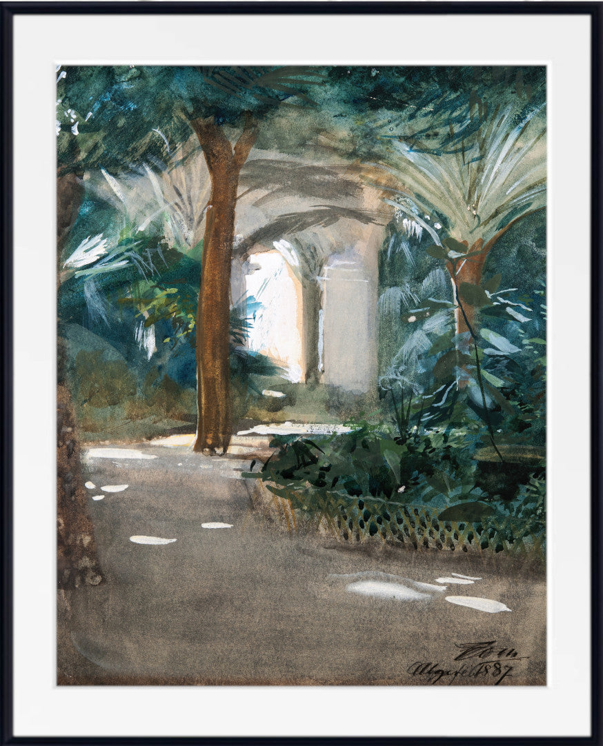 Garden in Algiers, Anders Zorn Fine Art Print