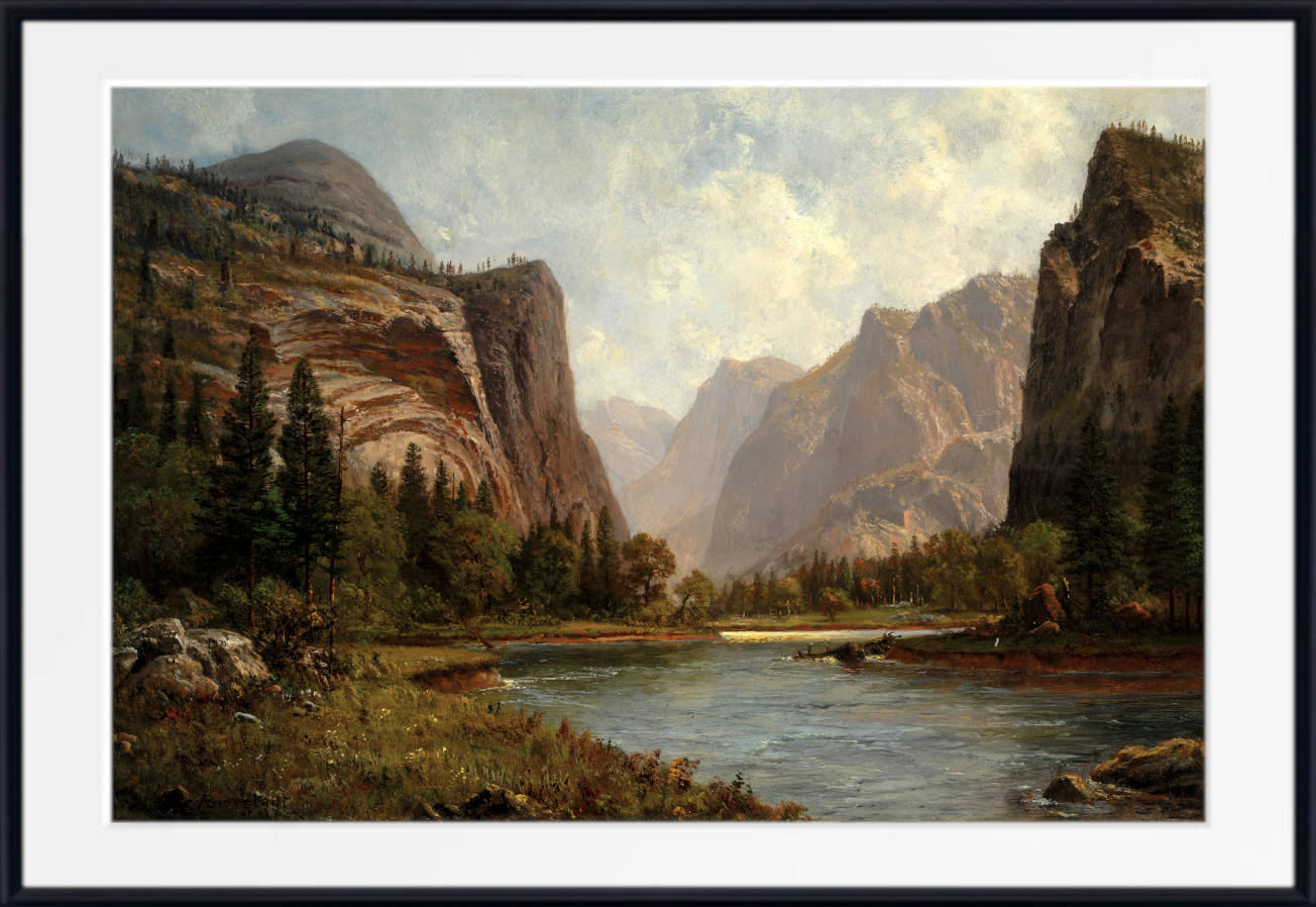 Albert Bierstadt Print : Gates of the Yosemite (1882)