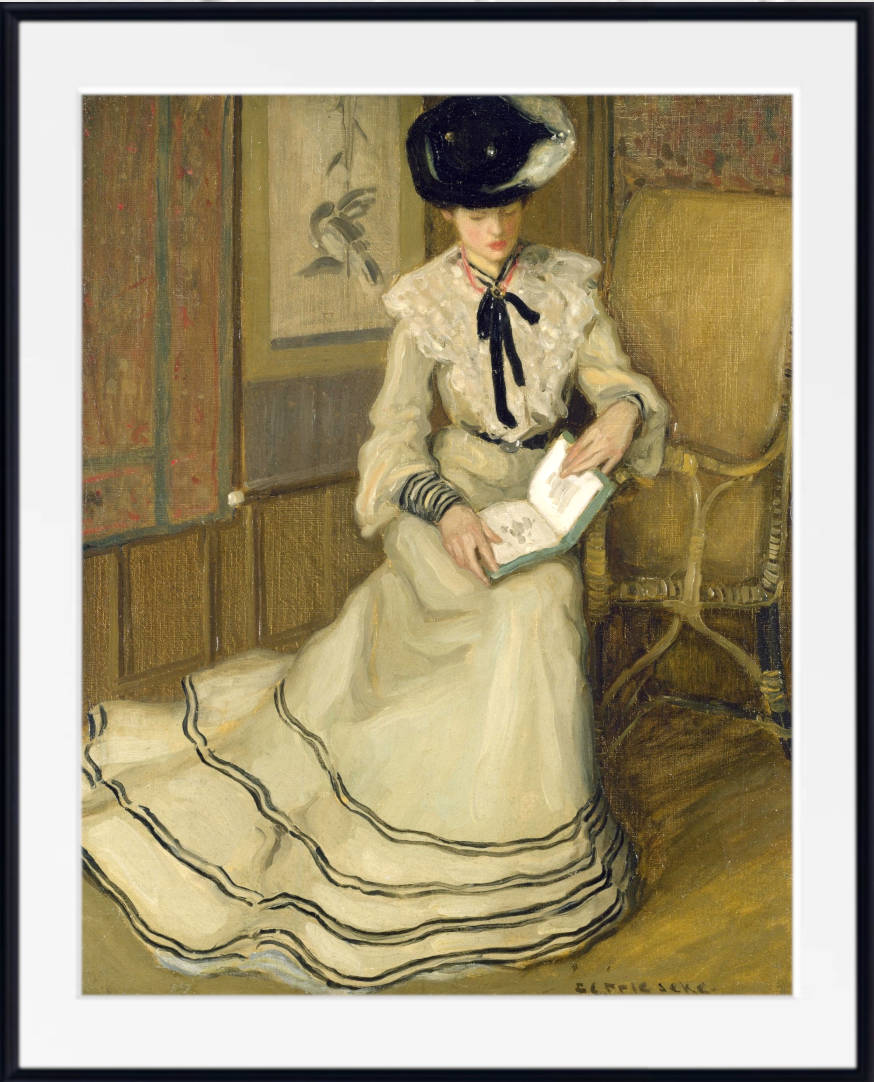 Frederick Carl Frieseke Prints, Girl Reading from GalleryThane