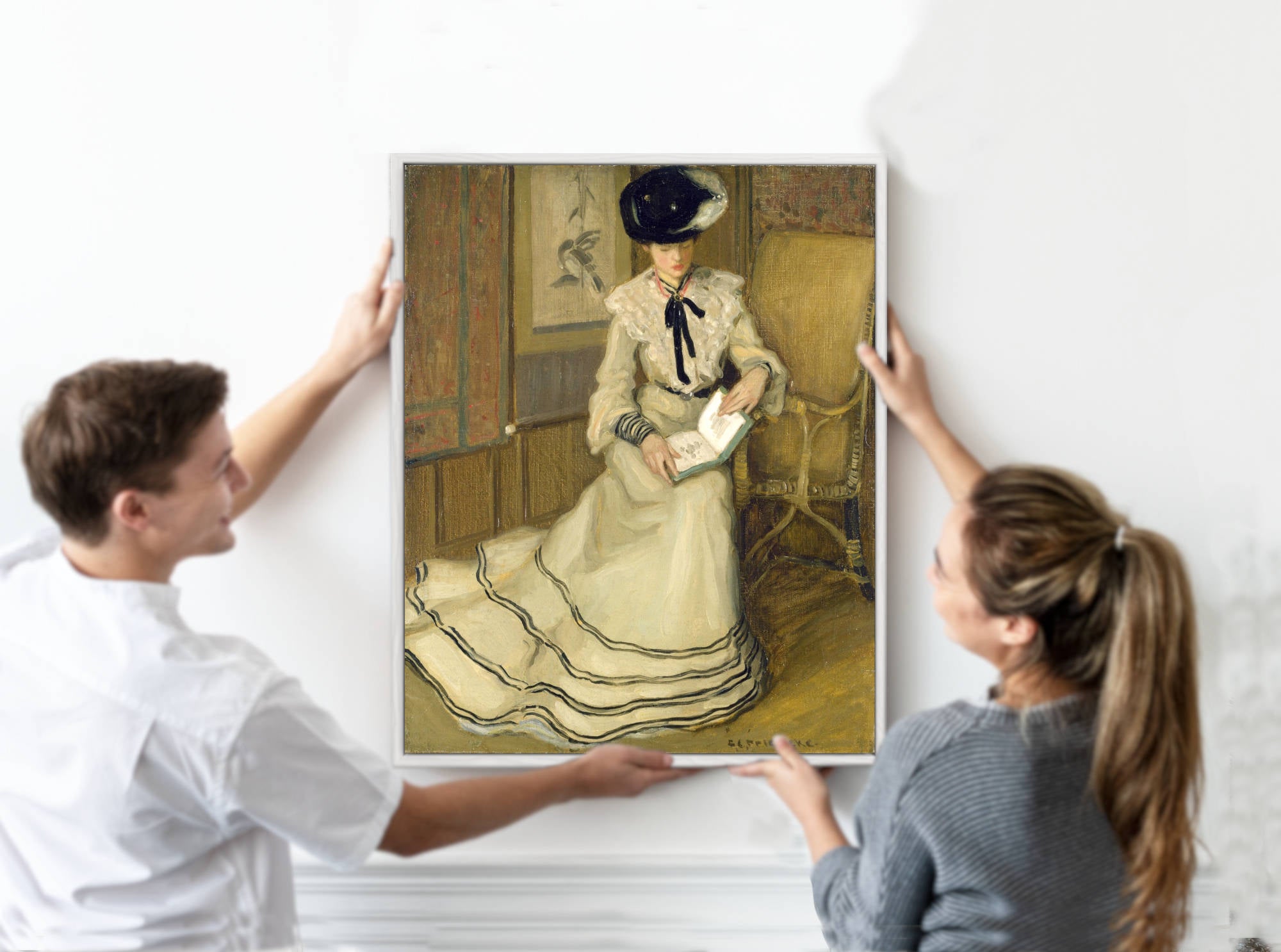 Frederick Carl Frieseke Prints, Girl Reading from GalleryThane