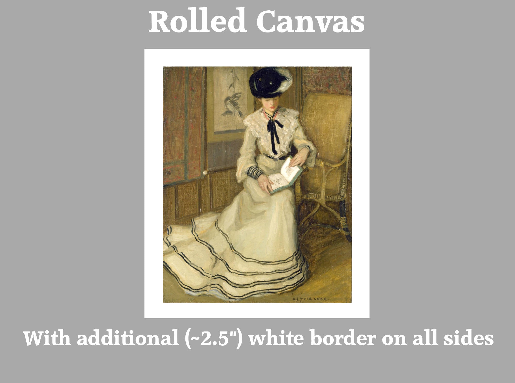 Frederick Carl Frieseke Prints, Girl Reading from GalleryThane