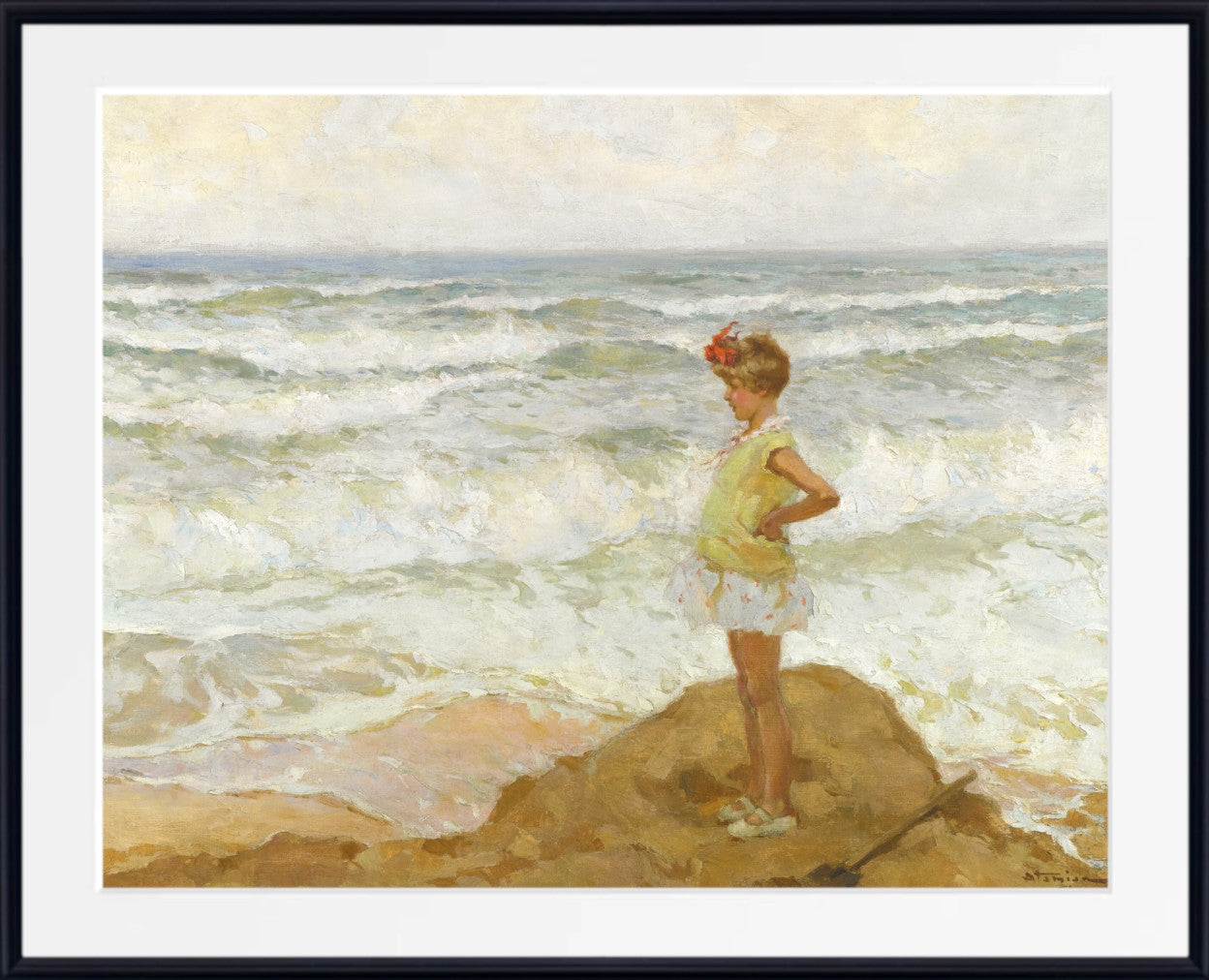 Girl by the Sea by Charles Atamian