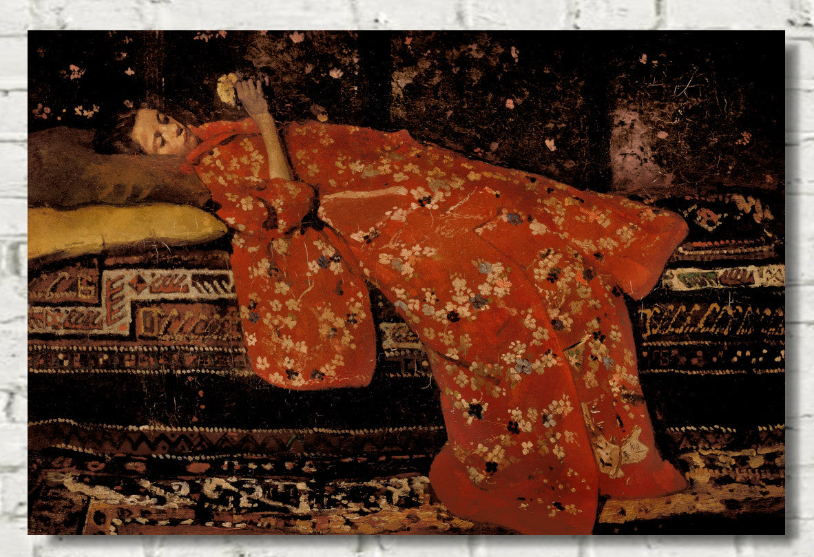 Girl in Red Kimono, George Hendrik Breitner