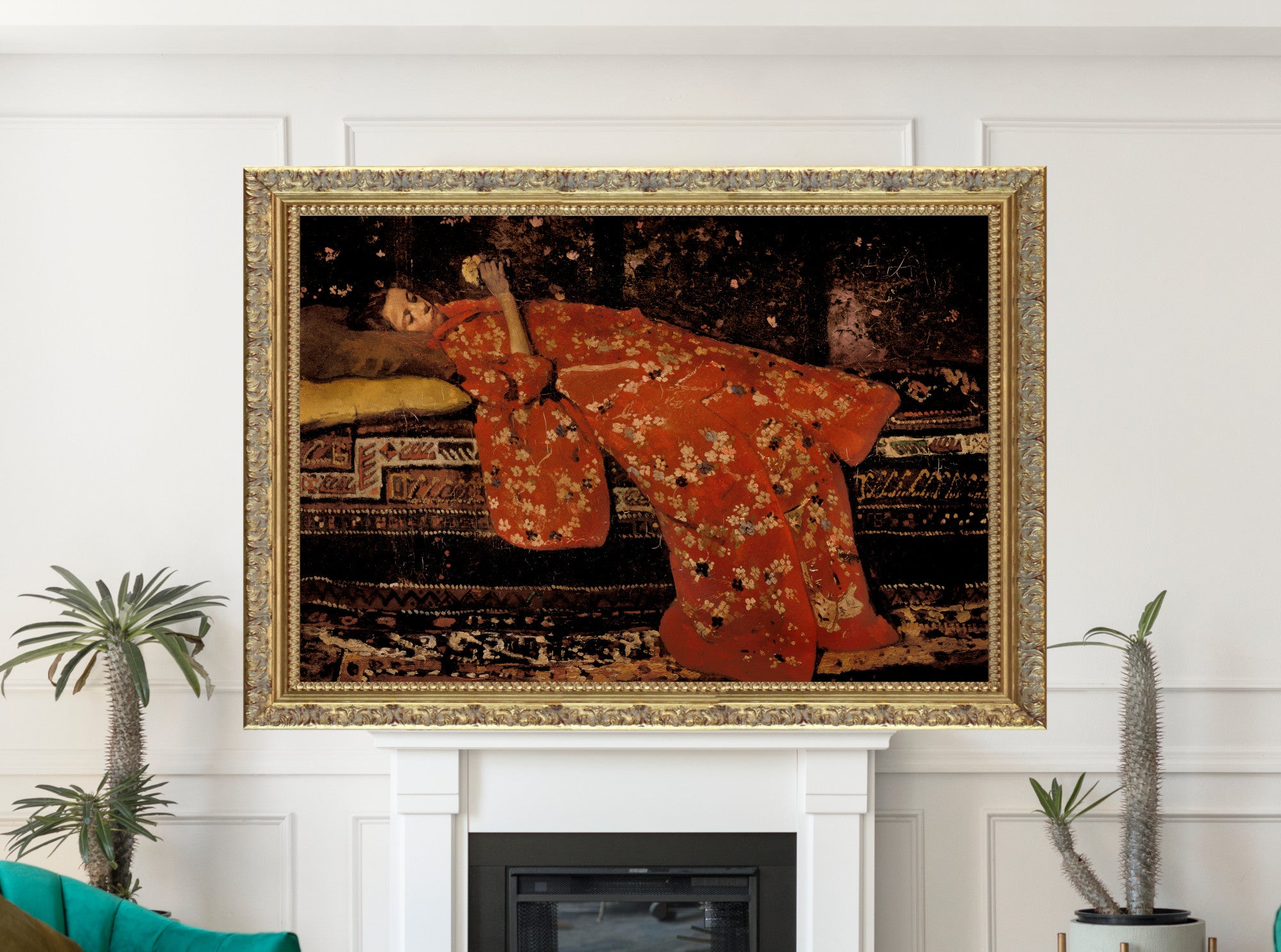Girl in Red Kimono, George Hendrik Breitner