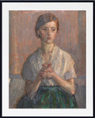 Girl praying (1911) by Christian Landenberger