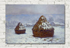 Grainstack, White Frost Effect by Claude Monet
