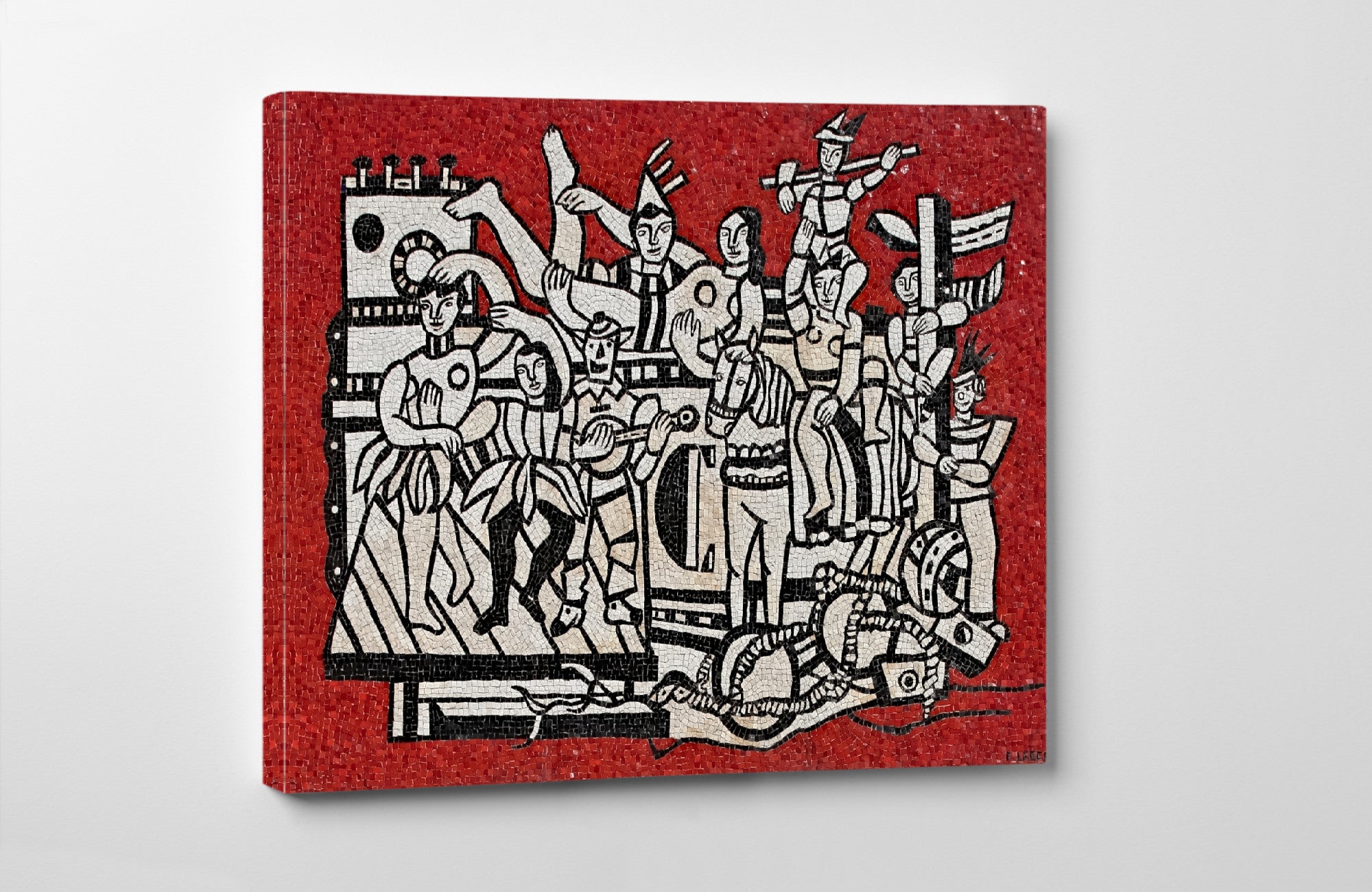 Grand parade with red background, Fernand Léger