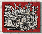 Grand parade with red background, Fernand Léger