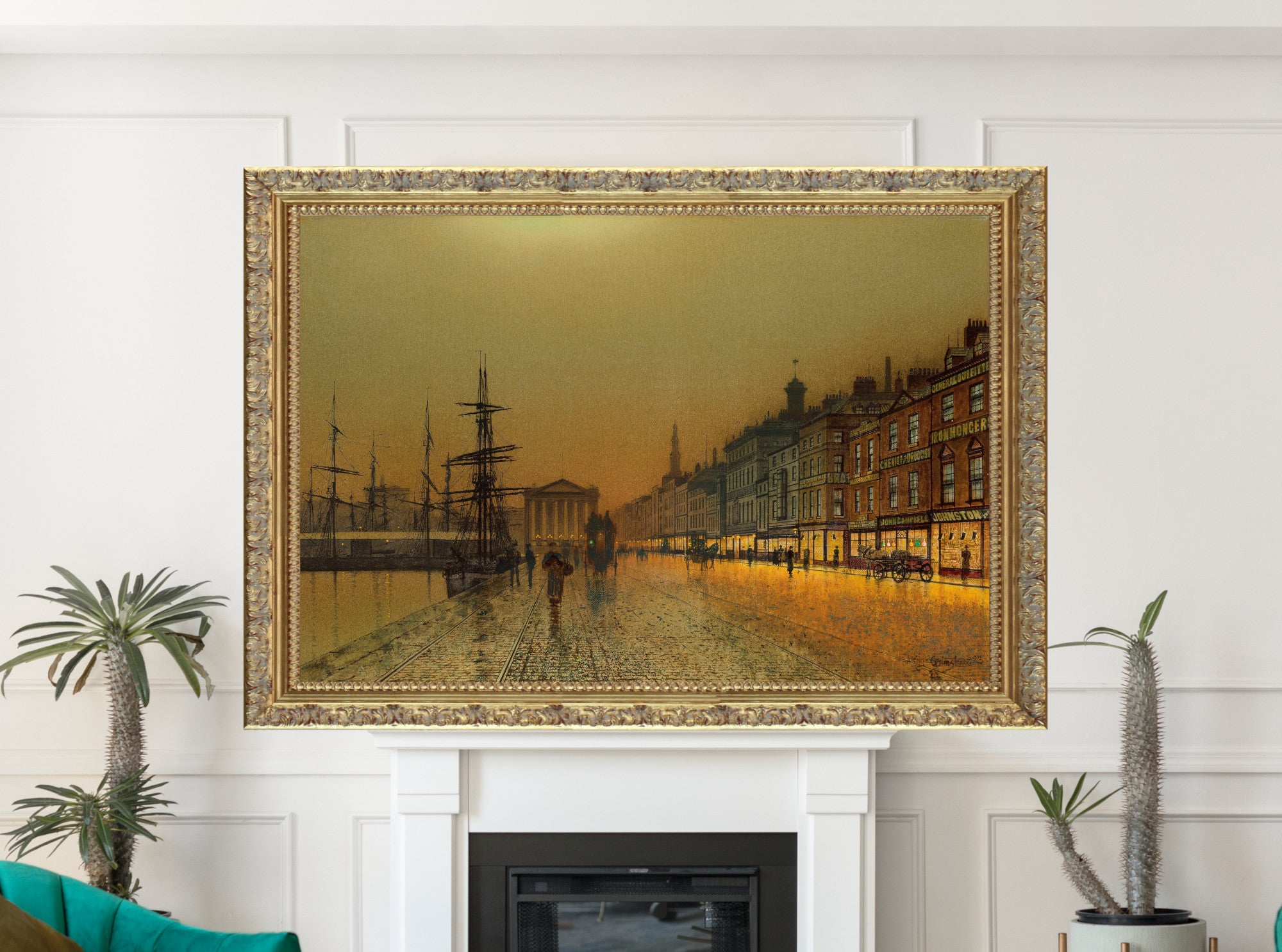 Greenock Harbour at night (1893), John Atkinson Grimshaw