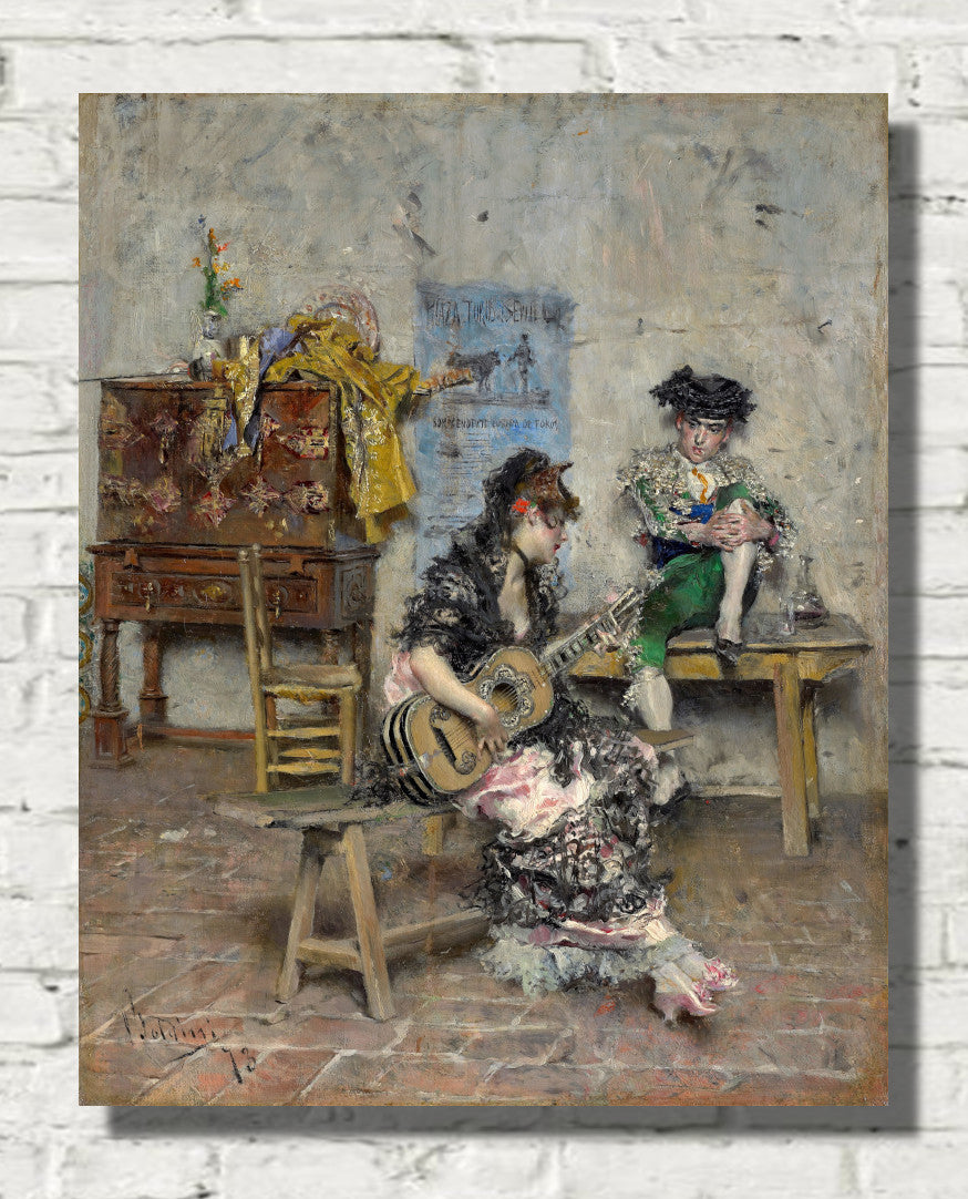 Guitar player (1873) by Giovanni Boldini