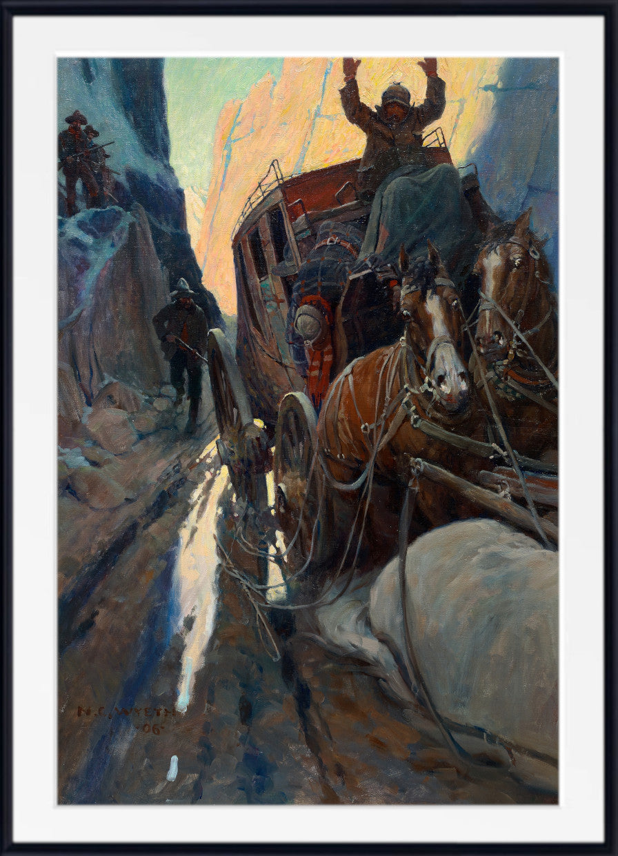 Hands Up (1906) by N.C. Wyeth