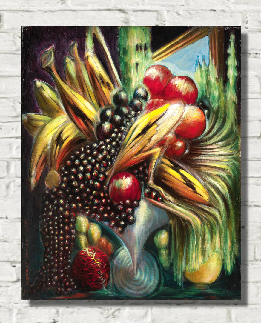 Howard Taft Lorenz Print, Harvest Still Life (1937)