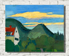 House in forest landscape (1943), Karl Wiener Print