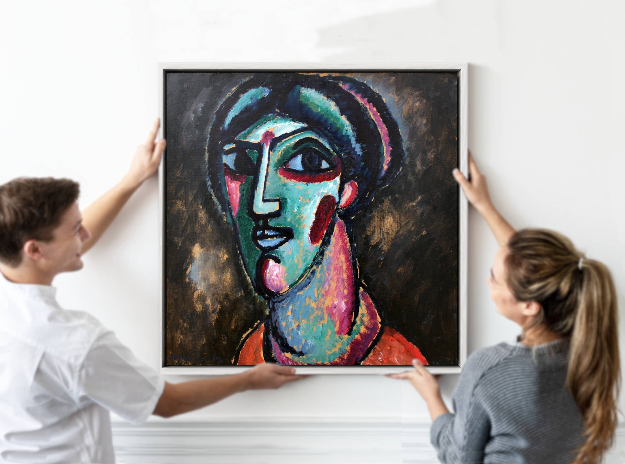 Alexej von Jawlensky, Head in Black and Green (1913)