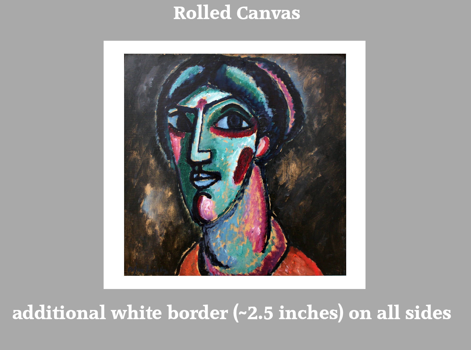 Alexej von Jawlensky, Head in Black and Green (1913)