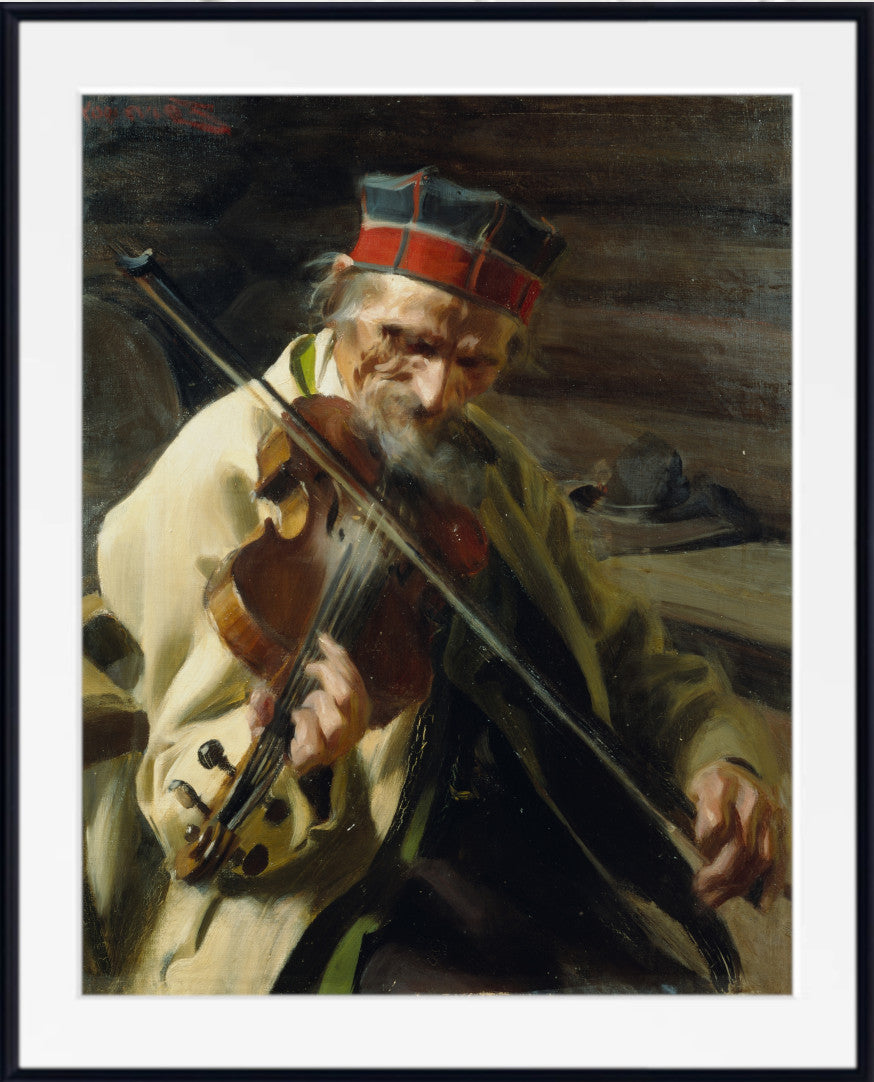 Hins Anders, Musician Portrait, Anders Zorn Fine Art Print