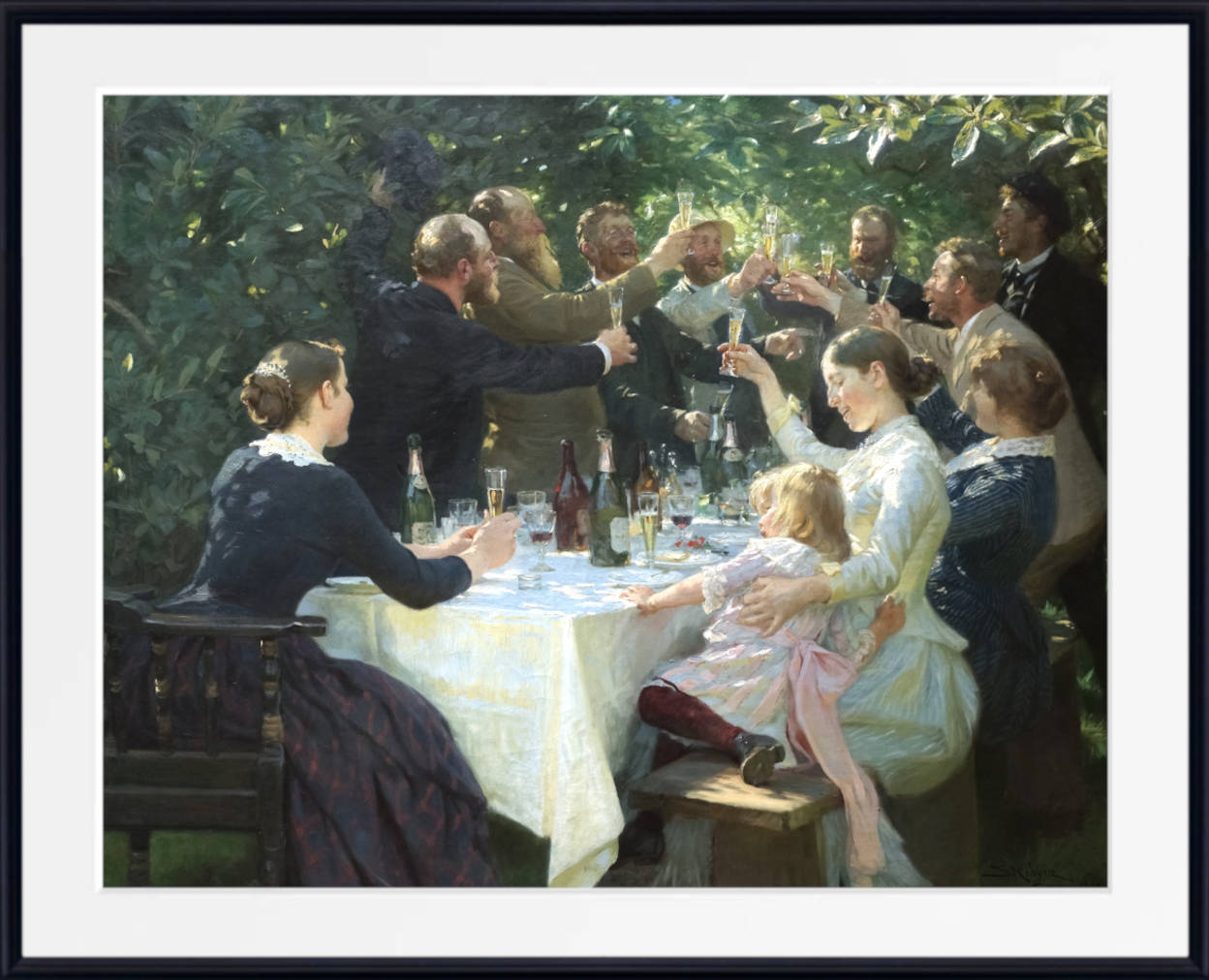 油彩画【garden party】 4号 Hipp_hipp_hurra__Konstnarsfest