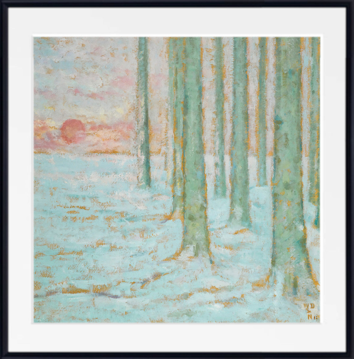 Winter In The Forest (1912) by William Degouve de Nuncques
