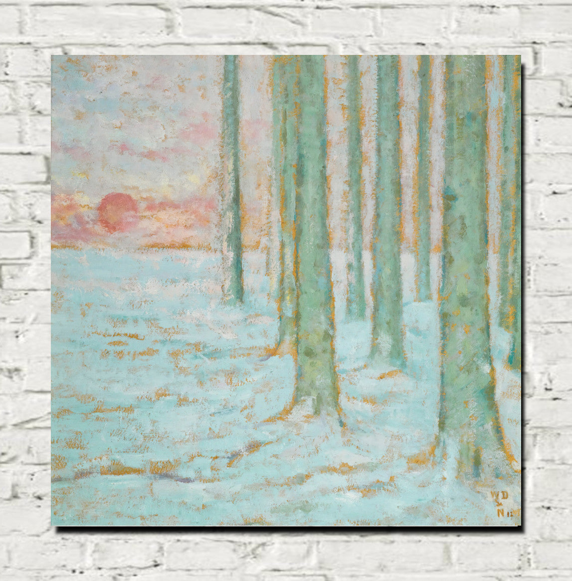 Winter In The Forest (1912) by William Degouve de Nuncques