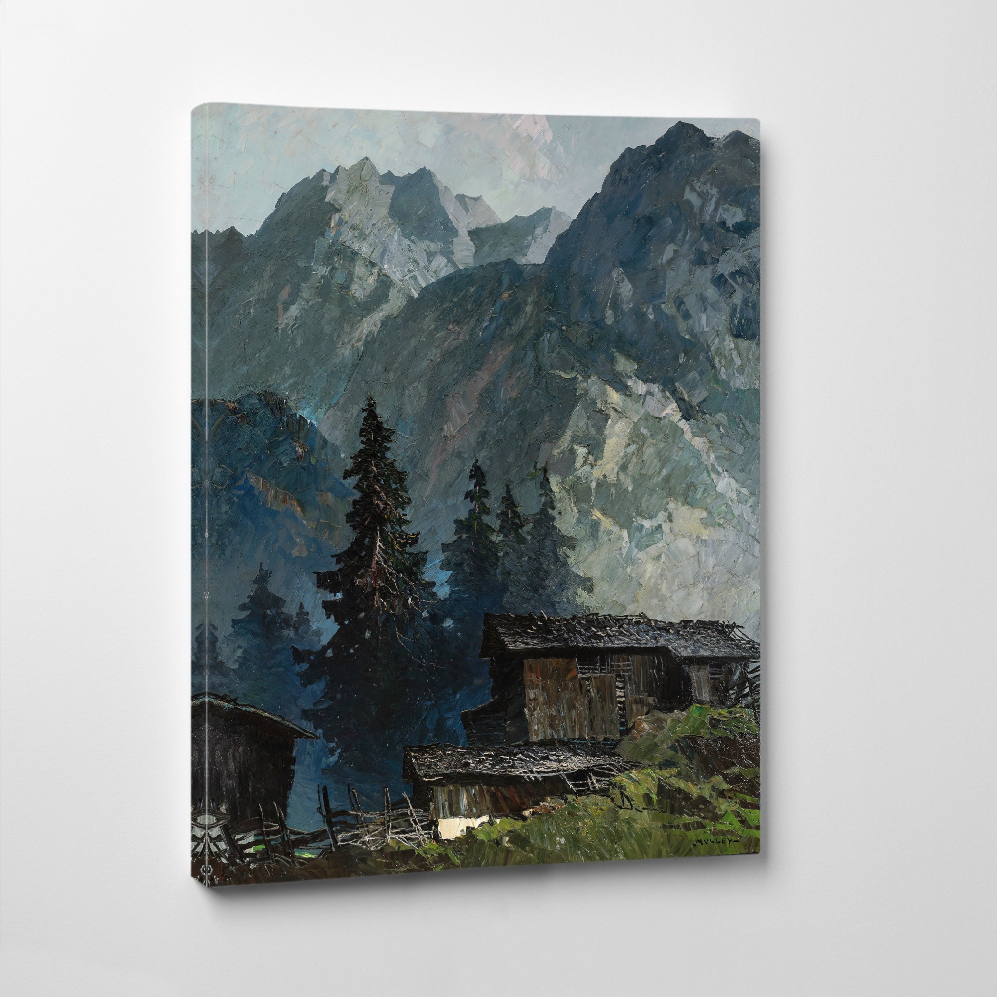 Hochleger in the mountain forest (1938), Oskar Mulley Fine Art Print