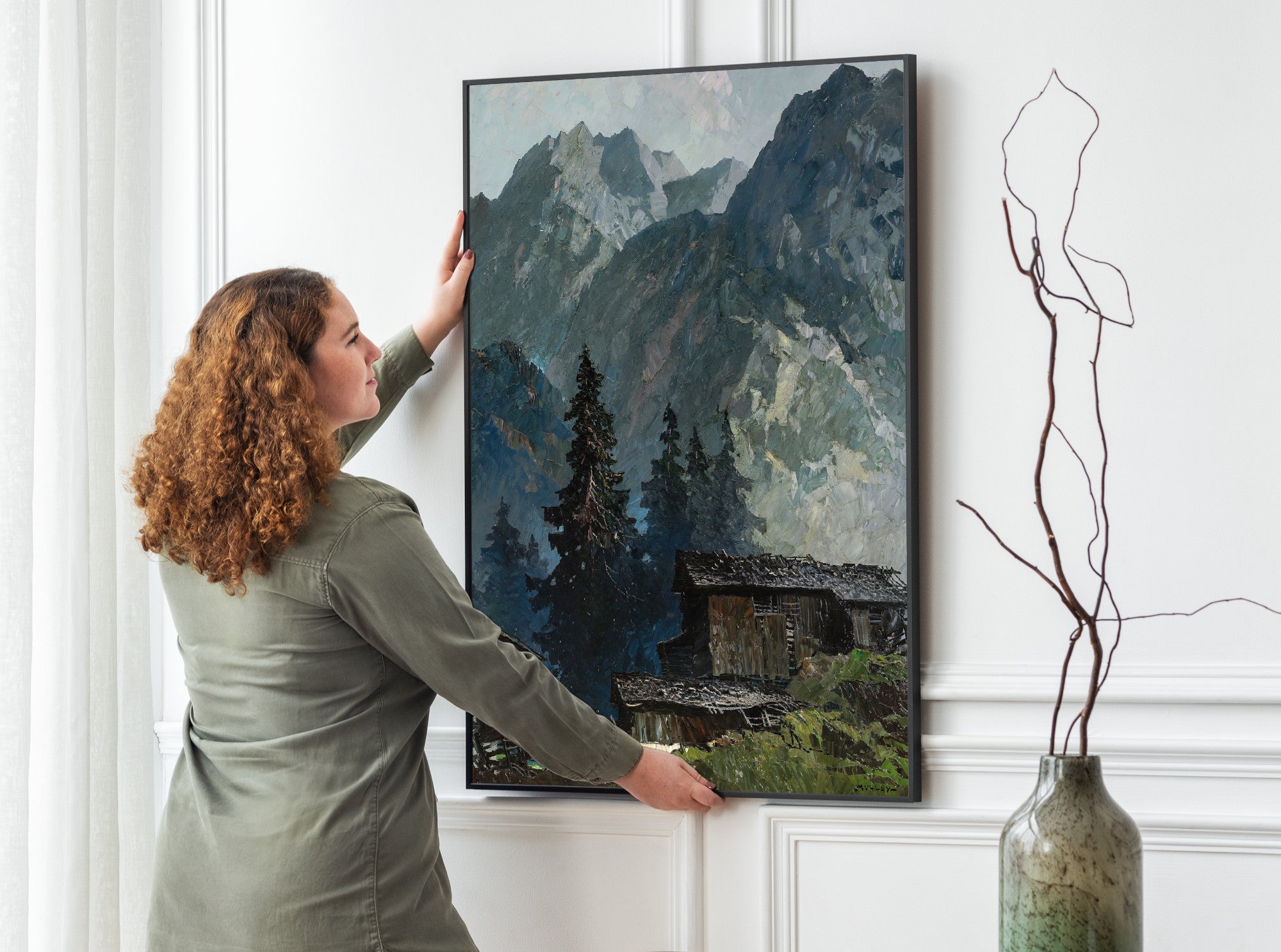 Hochleger in the mountain forest (1938), Oskar Mulley Fine Art Print