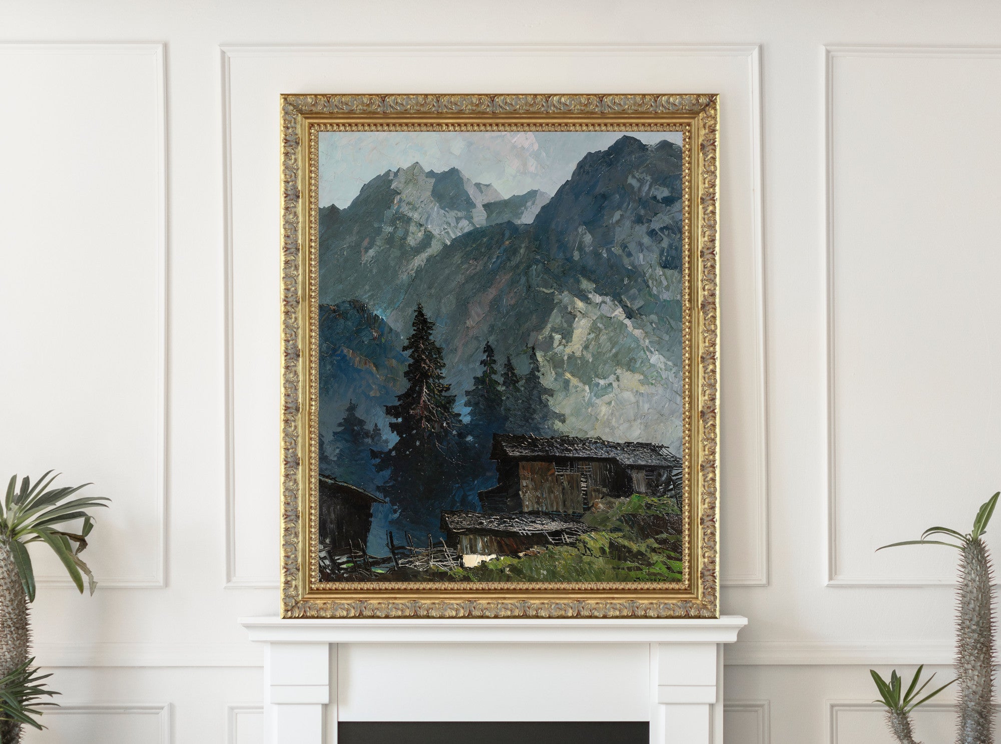 Hochleger in the mountain forest (1938), Oskar Mulley Fine Art Print