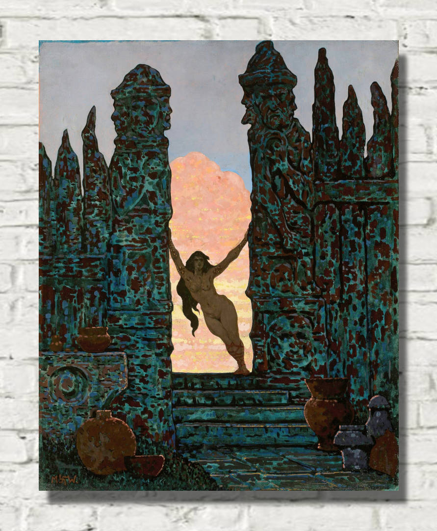 Marian Wawrzeniecki Print, Holy entrance to the Slavic mystery place (1920)