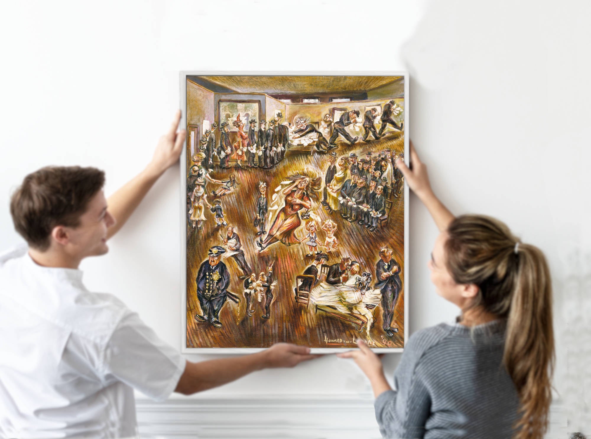 Howard Taft Lorenz Print, Home Relief Bureau (1940)