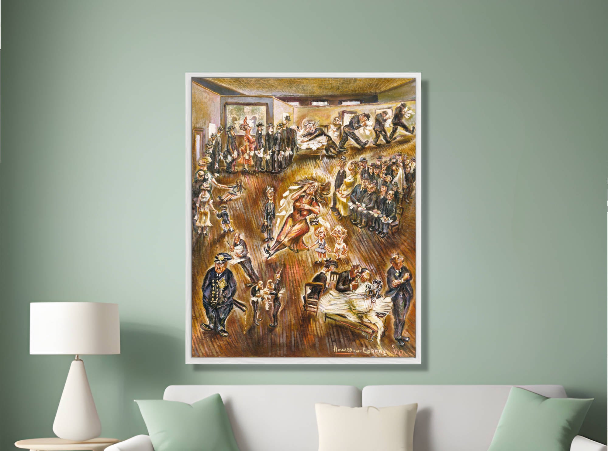 Howard Taft Lorenz Print, Home Relief Bureau (1940)