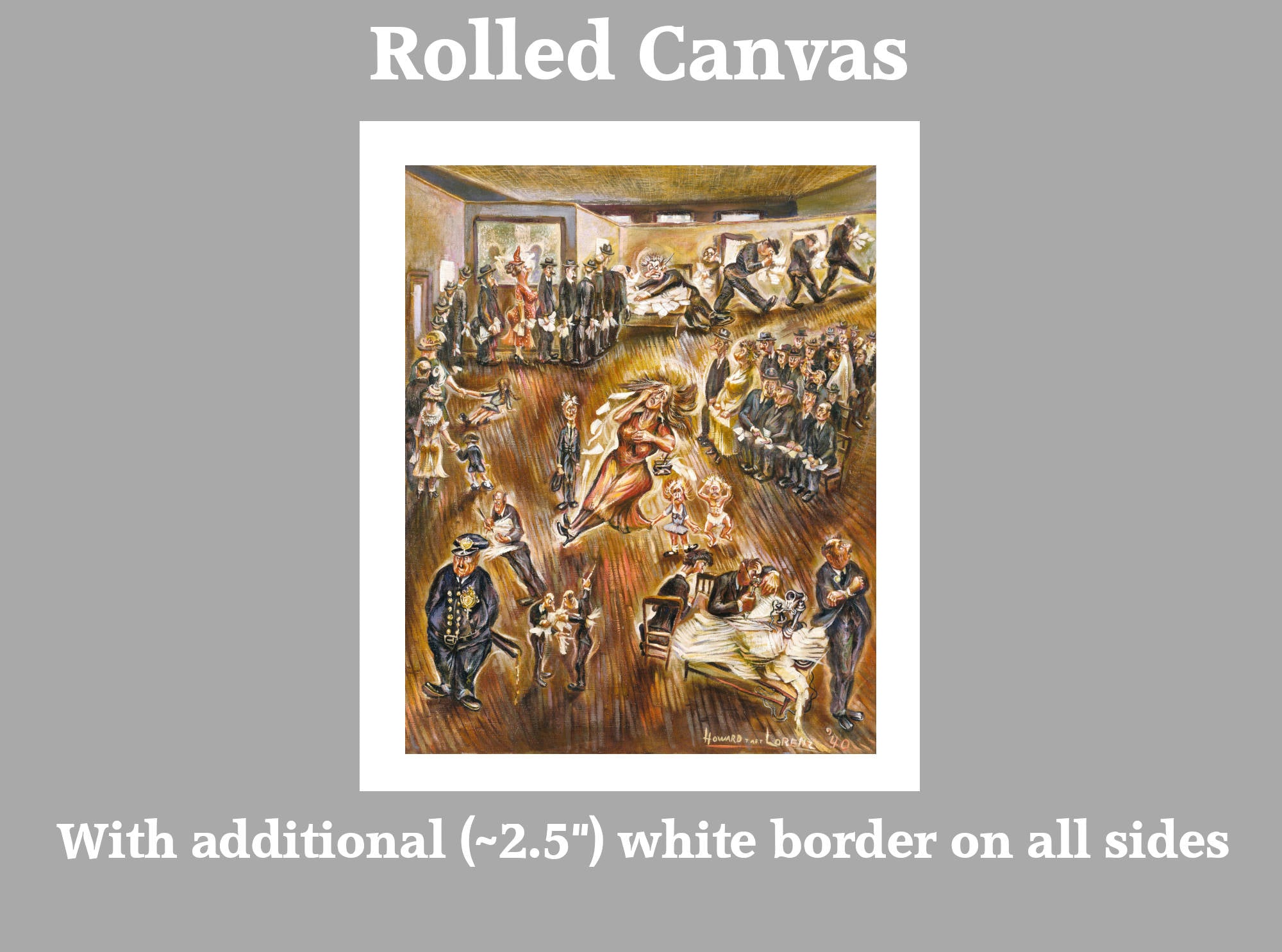 Howard Taft Lorenz Print, Home Relief Bureau (1940)