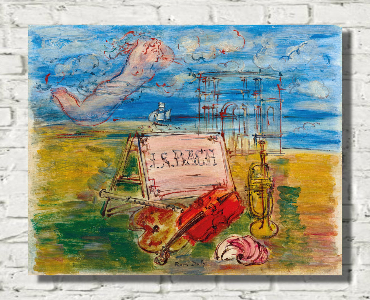 Hommage à Bach (1946) by Raoul Dufy