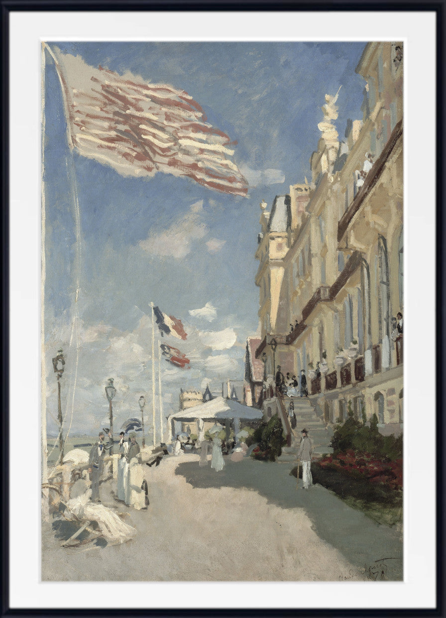 Hôtel des roches noires, Trouville by Claude Monet