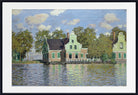 Houses by the Bank of the River Zaan by Claude Monet