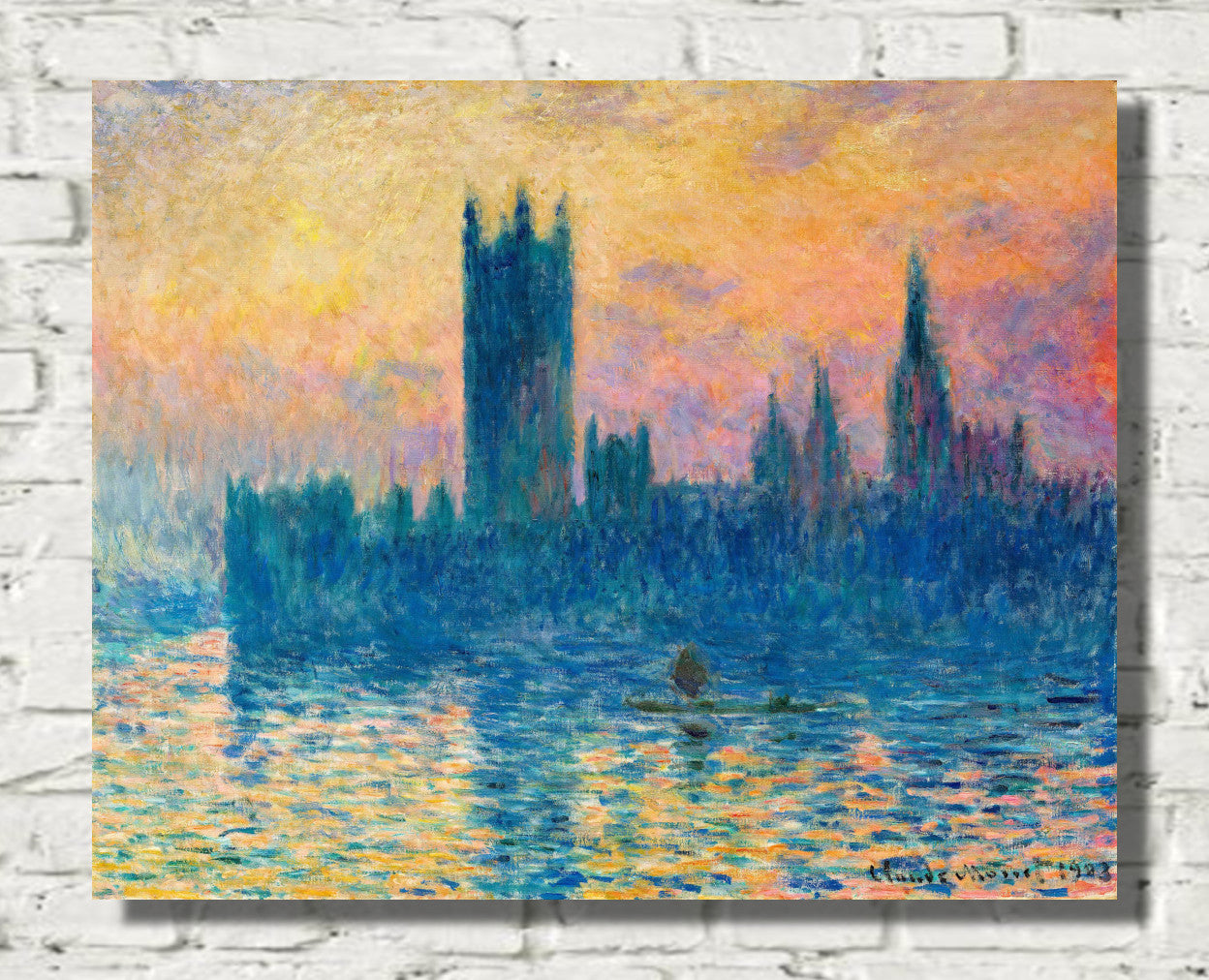 Houses of Parliament, at sunset by Claude Monet