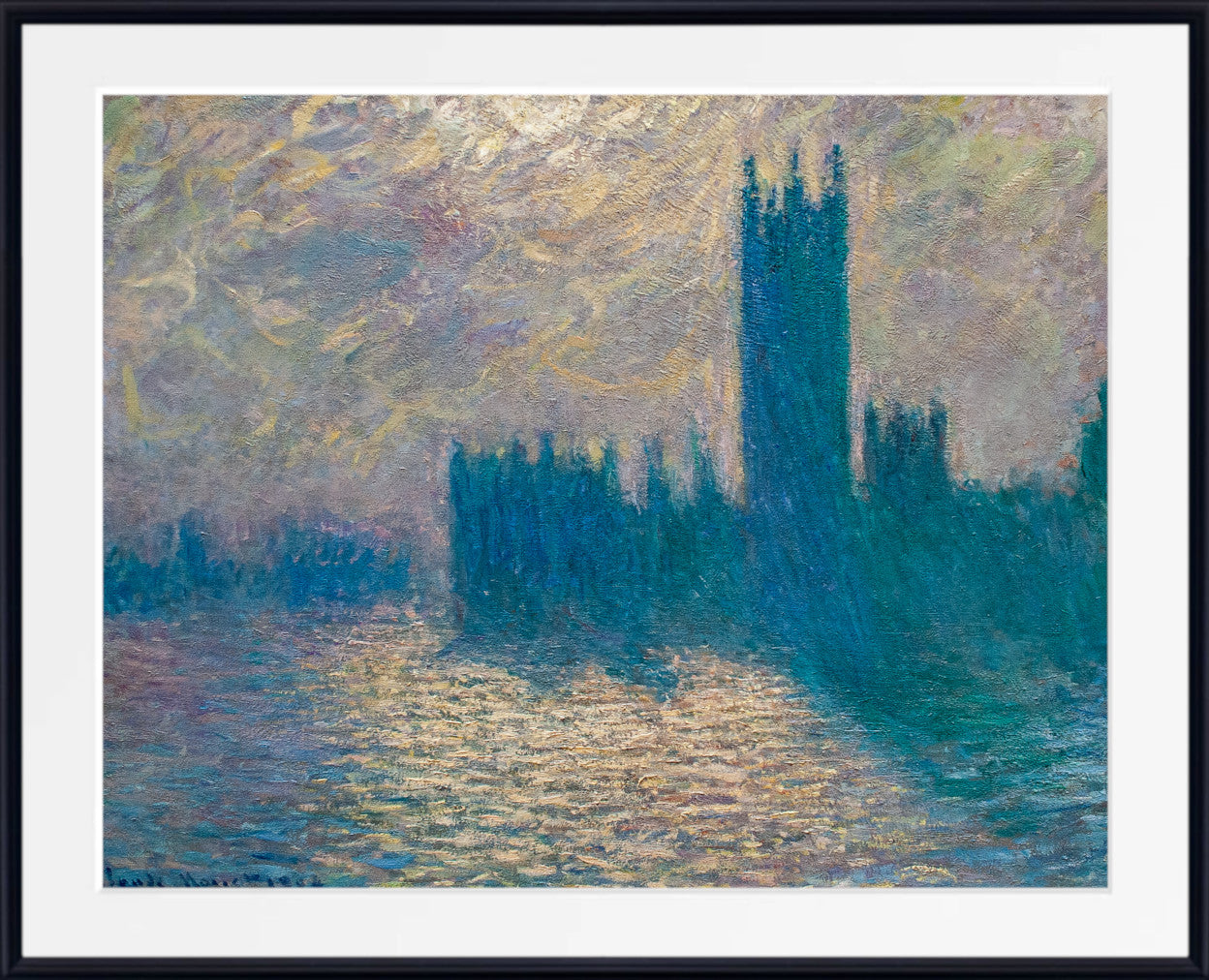 Houses of Parliament, stormy sky by Claude Monet