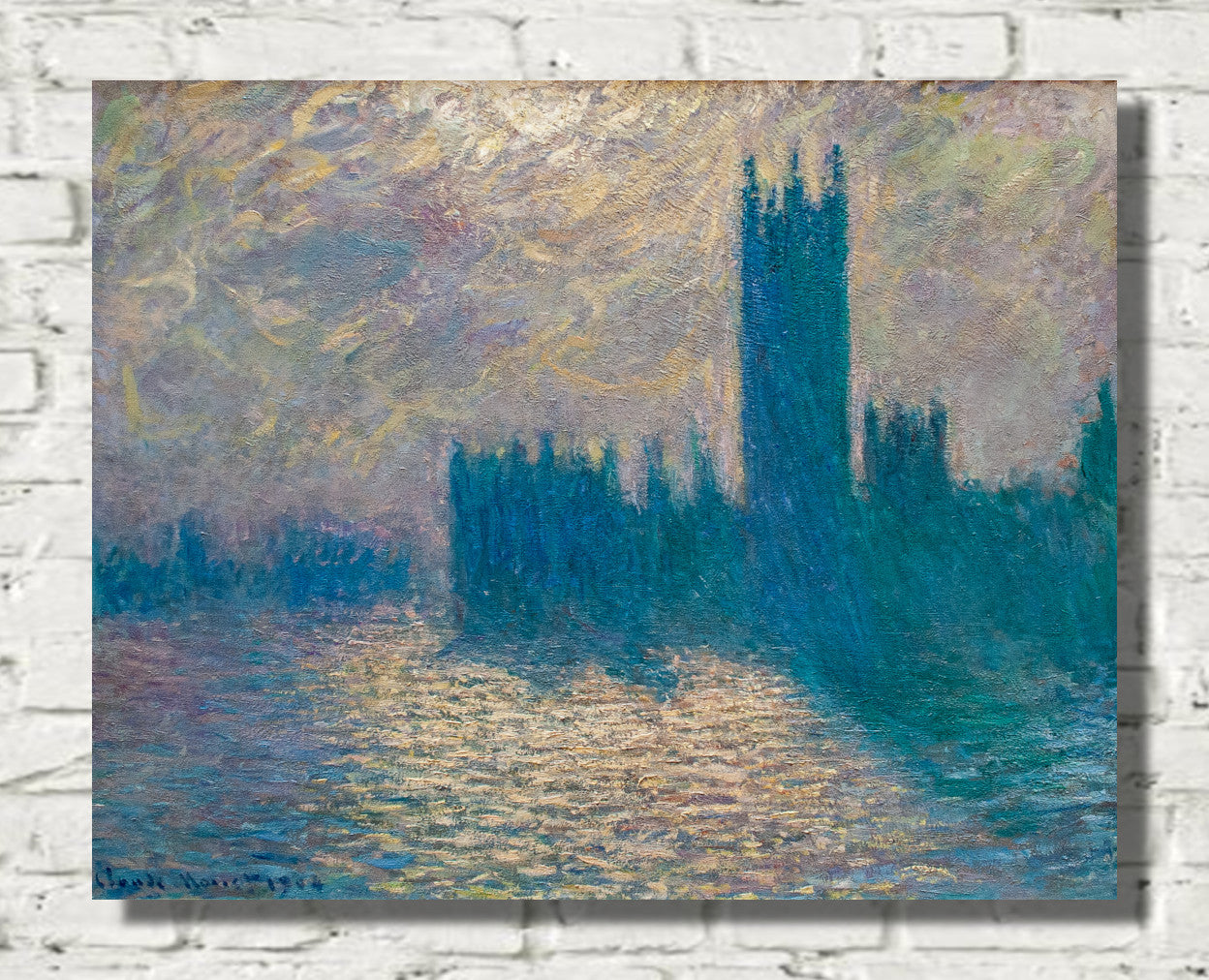 Houses of Parliament, stormy sky by Claude Monet