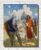 I am Sir Launcelot du Lake, King Ban’s son of Benwick, and knight of the Round Table (1917)"  by N. C. Wyeth