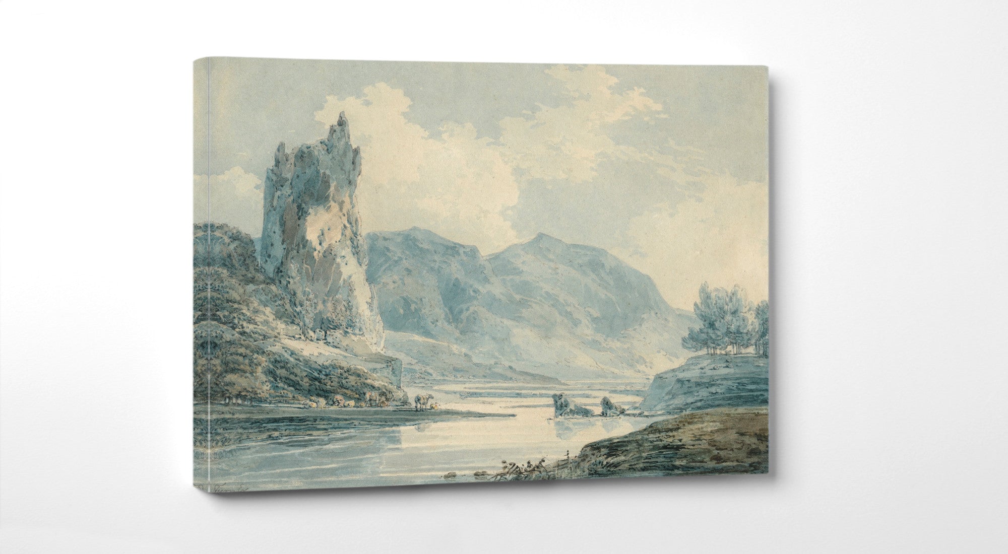 Ilam Rock, Dovedale, Derbyshire by William Turner