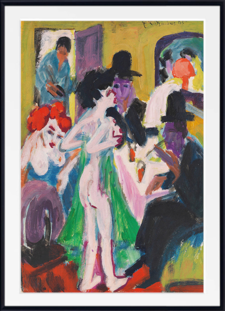In the brothel by Ernst Ludwig Kirchner