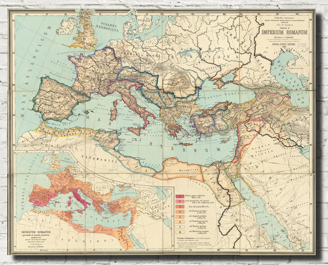 Imperium Romanum - Roman Empire Map Print