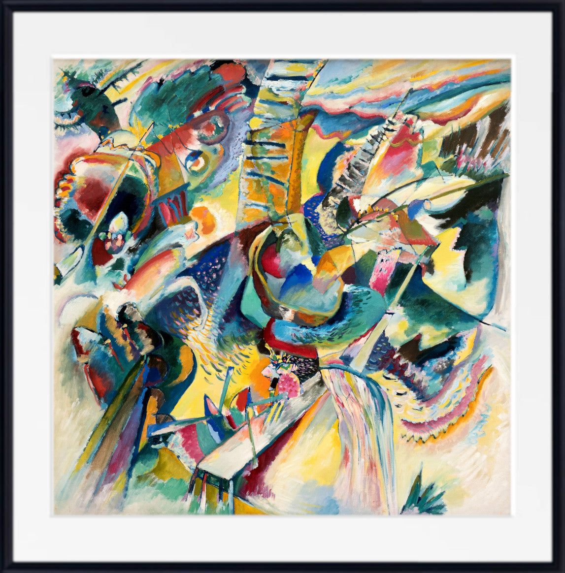 Wassily Kandinsky Fine Art Print, Abstract Composition Improvisation Gorge