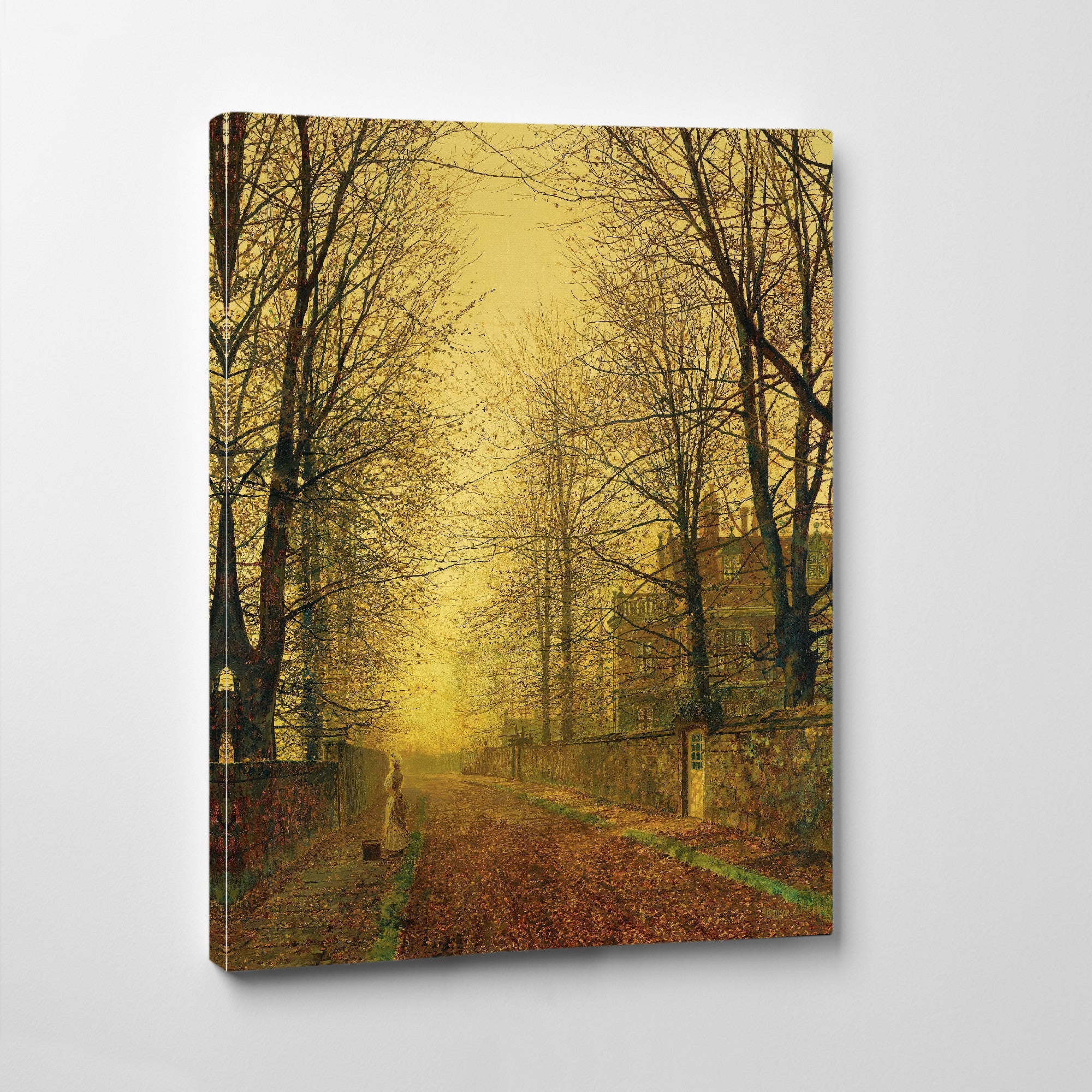 In Autumn’s Golden Glow, John Atkinson Grimshaw