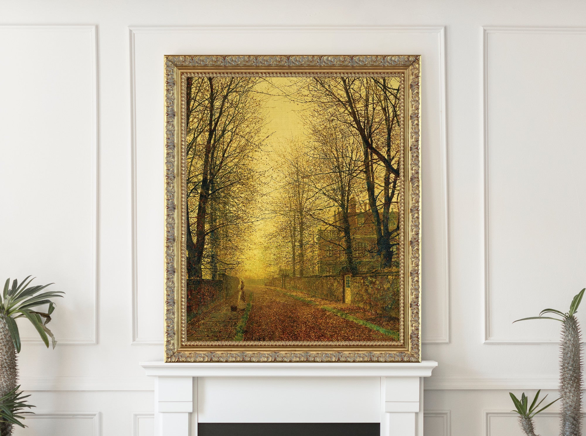 In Autumn’s Golden Glow, John Atkinson Grimshaw