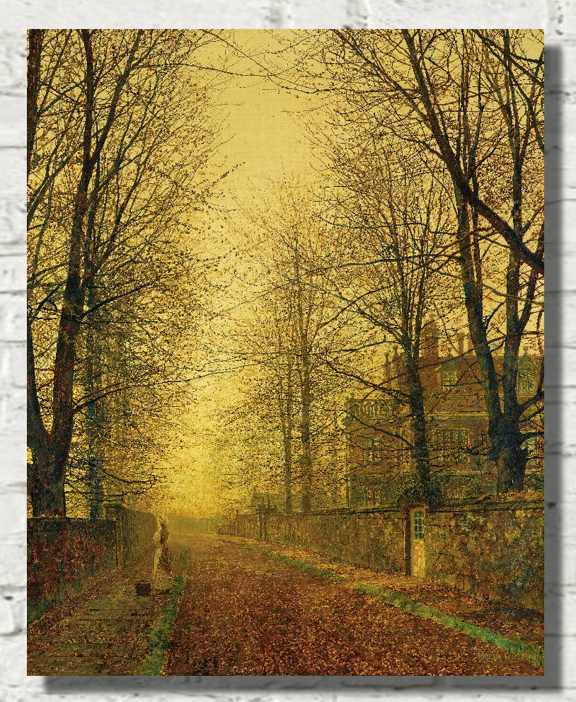 In Autumn’s Golden Glow, John Atkinson Grimshaw