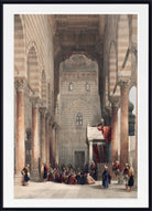 Interior of the mosque of the Metwalys, David Roberts Fine Art Print