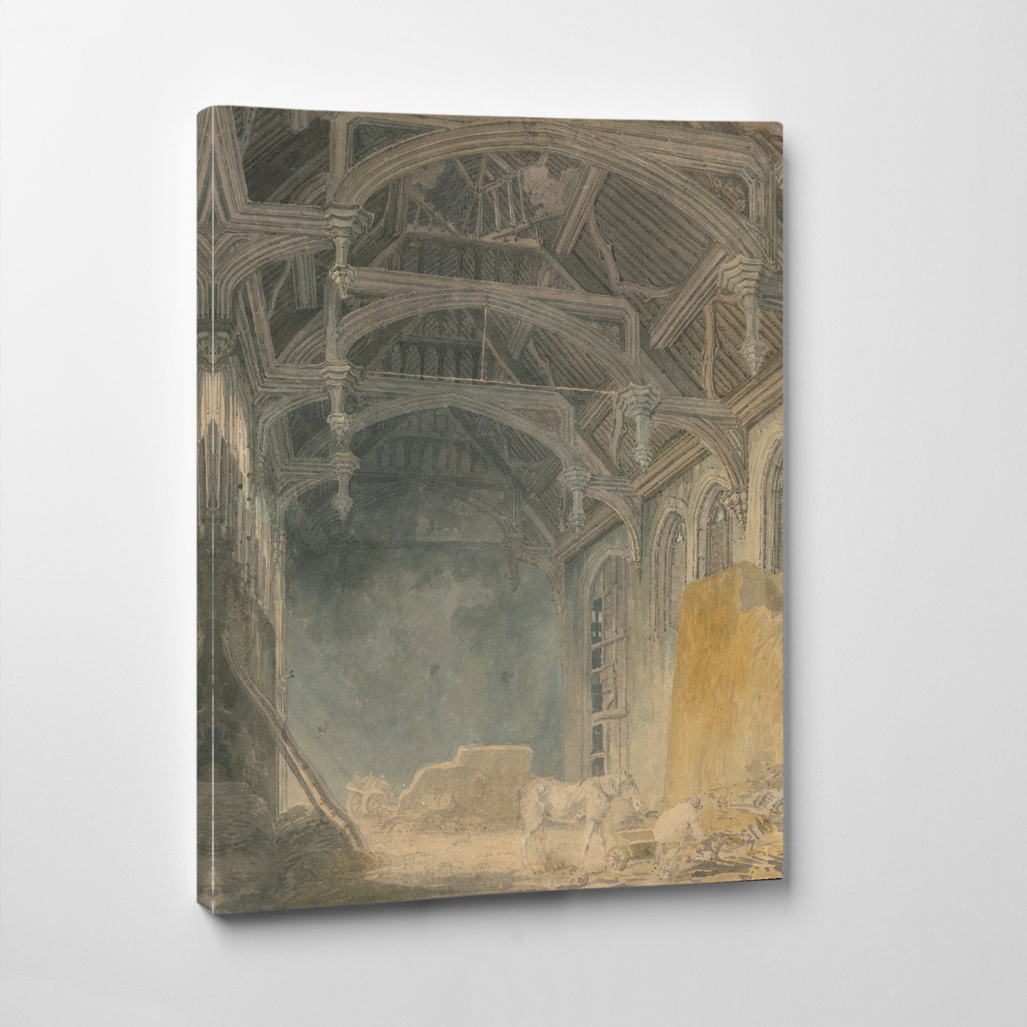 Interior of St. John’s Palace, Eltham (ca. 1793) by William Turner