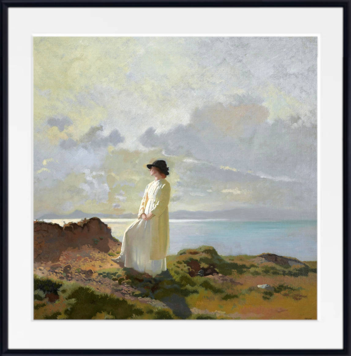 William Orpen Print, In the cliffs, Dublin bay, in the morning